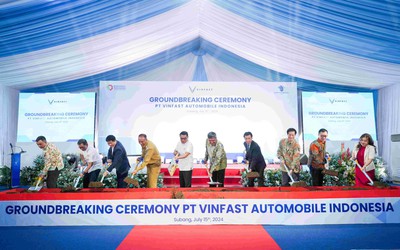 VinFast chính thức động thổ nhà máy lắp ráp xe điện tại Indonesia