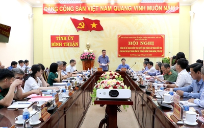 Ban Chỉ đạo Trung ương về Phòng chống tham nhũng, tiêu cực làm việc tại Bình Thuận