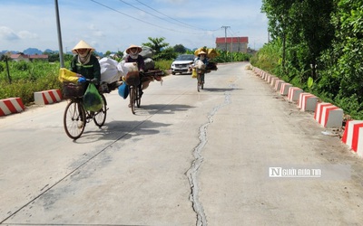 Vụ 1,9km đường đê vừa sử dụng đã nứt toác: Sẽ yêu cầu đào lên đổ lại bê tông