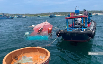 Vụ chìm tàu 6 người rơi xuống biển ở Phú Quý: 1 nạn nhân tử vong, 1 người mất tích