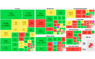 Lực cầu nhập cuộc, VN-Index lấy lại sắc xanh về cuối phiên