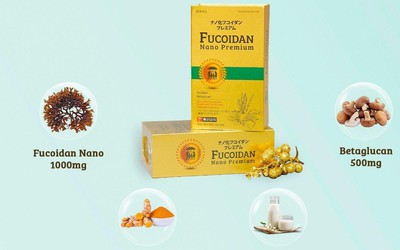 Fucoidan Nano Premium - hiệu quả vượt trội cho người bệnh ung bướu với Fucoidan Nano 1000mg