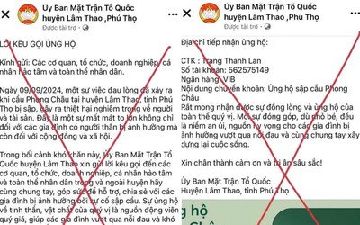 Xuất hiện fanpage giả mạo Ủy ban MTTQ huyện Lâm Thao để lừa đảo