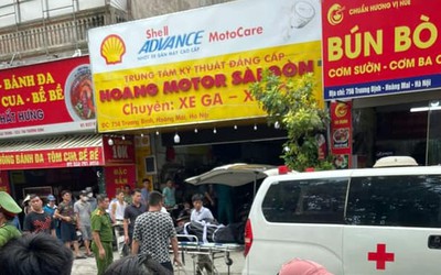 Truy bắt nghi phạm gây ra vụ án mạng tại cửa hàng sửa xe ở Hà Nội