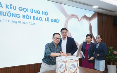 Tập thể Vietbank quyên góp hơn 700 triệu trong 120 phút của lễ phát động kêu gọi ủng hộ đồng bào