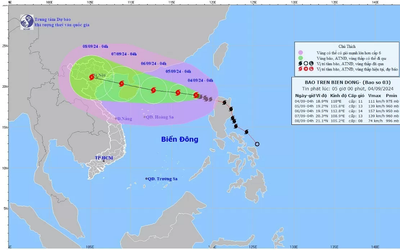 Bão số 3 diễn biến "dị thường" có khả năng đánh chìm tàu lớn