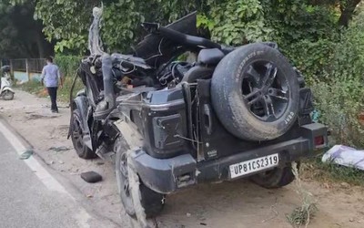 Xe Jeep chạy quá tốc độ tông trúng 2 chị em, 1 người tử vong, 1 người nguy kịch