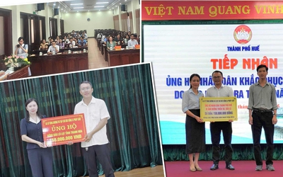 Nghĩa cử ấm tình người của ca sĩ Tùng Dương dành cho người dân Thanh Hoá và Tp.Huế sau bão số 10