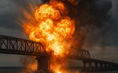 Đòn đánh chí mạng: Nga dùng bom lượn UMPK phá huỷ cầu chiến lược của Kiev