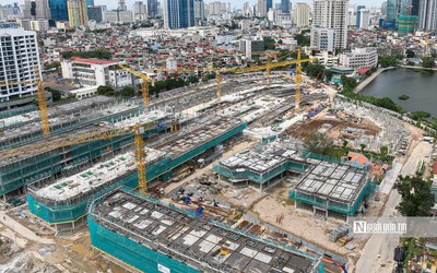 Khung cảnh nhộn nhịp tại dự án "đất vàng" 148 Giảng Võ