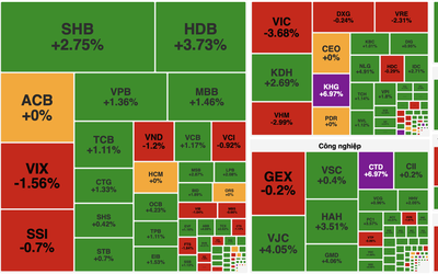 Thị trường tăng nhẹ, VN-Index có lúc tiến sát mốc 1.700 điểm