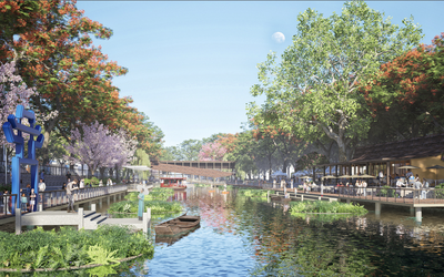 Hình ảnh phối cảnh cực đẹp của dự án công viên dọc 2 bên sông Tô Lịch