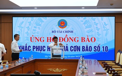 Bộ Tài chính phát động ủng hộ đồng bào khắc phục hậu quả cơn bão số 10