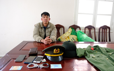 Bắt thanh niên mặc quân phục giả danh công an để “tạo uy tín”
