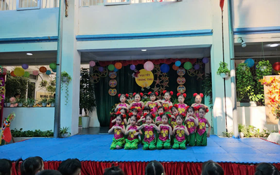 Trường mầm non Hoàng Văn Thụ, tưng bừng ngày hội trăng rằm