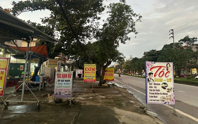 Nghệ An: Kiên quyết dẹp biển quảng cáo lấn chiếm vỉa hè đô thị