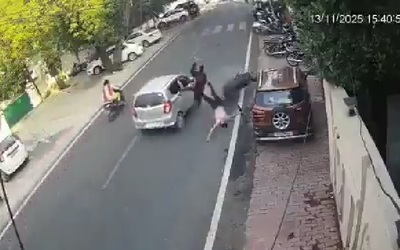 Ô tô tông trực diện xe máy rồi bỏ chạy khỏi hiện trường