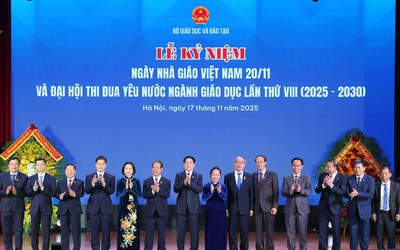 Chủ tịch nước Lương Cường dự Lễ kỷ niệm Ngày Nhà giáo Việt Nam