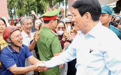 Chủ tịch nước Lương Cường: Đoàn kết để vượt bão lũ, hướng tới thịnh vượng