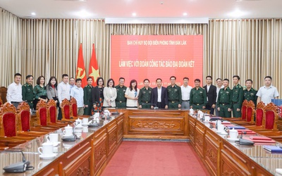 Báo Đại đoàn kết và Bộ đội Biên phòng tỉnh Đắk Lắk thống nhất thực hiện Chương trình “Xuân biên phòng - Ấm lòng dân bản” tại vùng biên