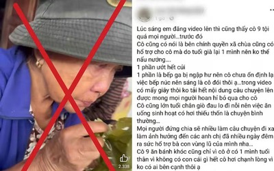 Sự thật về thông tin cụ bà nhịn đói nhiều ngày giữa mưa lũ ở Đà Nẵng