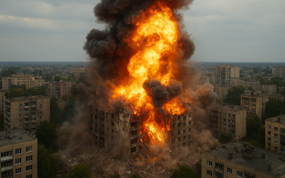 Tên lửa dẫn đường Nga giáng đòn quyết định, san phá điểm cố thủ của lực lượng Ukraine