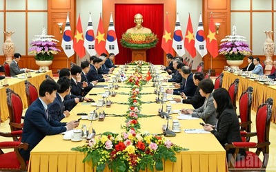 Tổng Bí thư Tô Lâm hội kiến Chủ tịch Quốc hội Hàn Quốc