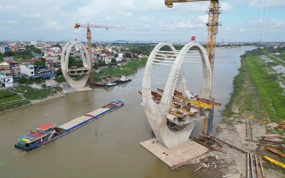 Dự án cầu Đuống tiếp tục chậm tiến độ, lùi thời điểm cán đích sang năm sau