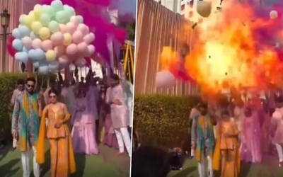 Cô dâu, chú rể bị bỏng khi bóng bay hydro phát nổ