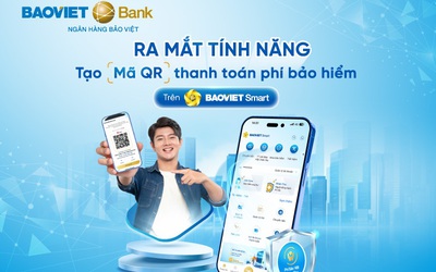 BAOVIET Bank ra mắt tính năng tạo mã QR cho giao dịch thanh toán phí bảo hiểm Nhân thọ trên BAOVIET Smart