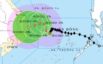 Bão số 15 Koto đổi hướng liên tục trong 3 ngày tới, diễn biến khó lường