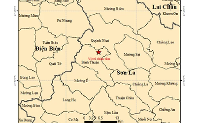 Sơn La và Huế rung chuyển vì động đất 3,6 đến 4 độ Richter