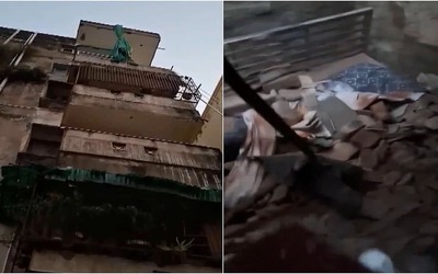 Ban công chung cư đổ sập khiến 3 người trong gia đình tử vong