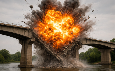 Chặt đứt huyết mạch: Cầu chiến lược Ukraine bị phá hủy trong loạt không kích hiệp đồng