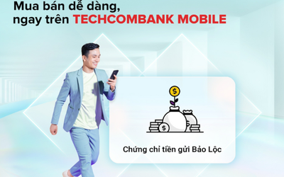 Chứng chỉ tiền gửi Bảo Lộc Techcombank - Sở hữu càng lâu, lợi suất càng hấp dẫn