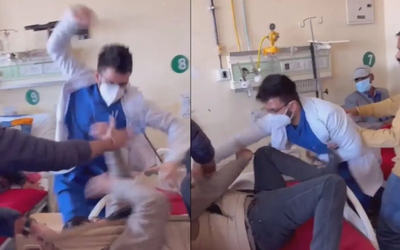 Bị phàn nàn, nam bác sĩ lao vào đấm bệnh nhân tới tấp