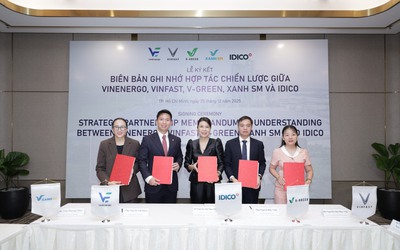 VinEnergo, VinFast, V-Green và Xanh SM hợp tác với IDICO “xanh hóa” các khu công nghiệp