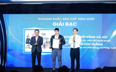 Tạp chí Đời sống & Pháp luật đoạt giải Bạc "Khoảnh khắc Báo chí"