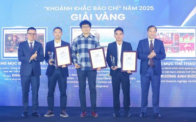 Lễ trao Giải ảnh 'Khoảnh khắc Báo chí' 2025: Tôn vinh các tác giả xuất sắc, đi cùng đất nước và đồng hành với nhân dân