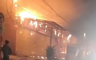 Cháy cửa hàng thiết bị điện nước, 4 người trong gia đình tử vong