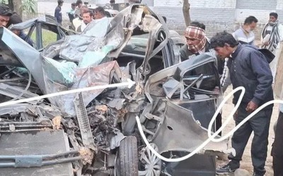 Ô tô đâm vào gốc cây, 4 người trên xe tử vong thương tâm