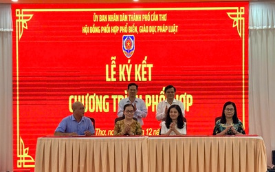 Hội Luật gia Tp.Cần thơ và Sở Tư pháp ký kết chương trình phối hợp giai đoạn 2026-2028
