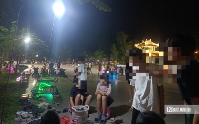 Tranh cãi về việc cho thuê xe điện trẻ em trong công viên ở Huế