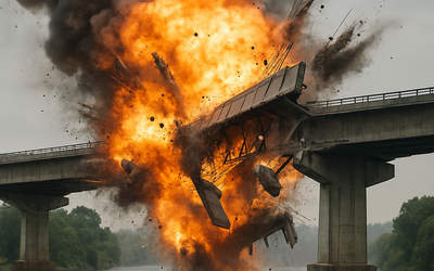 Cú đánh chí tử: Nga đánh sập cầu chiến lược của Ukraine