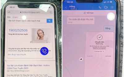Mất tiền triệu vì bị lừa đặt lịch khám tại Bệnh viện Bạch Mai