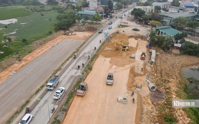 Hiện trạng tuyến đường hơn 8.100 tỷ đồng ở ngoại thành Hà Nội đang được mở rộng