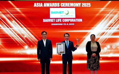 Bảo Việt Nhân Thọ được vinh danh top 10 doanh nghiệp tiêu biểu Châu Á 2025 tại Thượng Hải (Trung Quốc)
