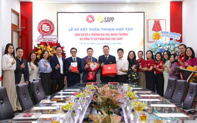 Lễ ký kết thỏa thuận hợp tác giữa Cơ sở II Trường ĐH Ngoại thương và CTCP Giáo dục SAPP
