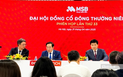 ĐHĐCĐ MSB: Mục tiêu lãi 8.000 tỷ đồng, tăng vốn điều lệ lên 31.200 tỷ đồng