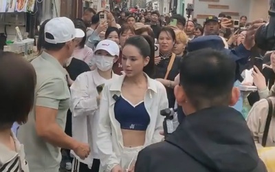 Phản ứng của người hâm mộ khi "Tiểu Long Nữ" Lý Nhược Đồng khoe eo trên phố